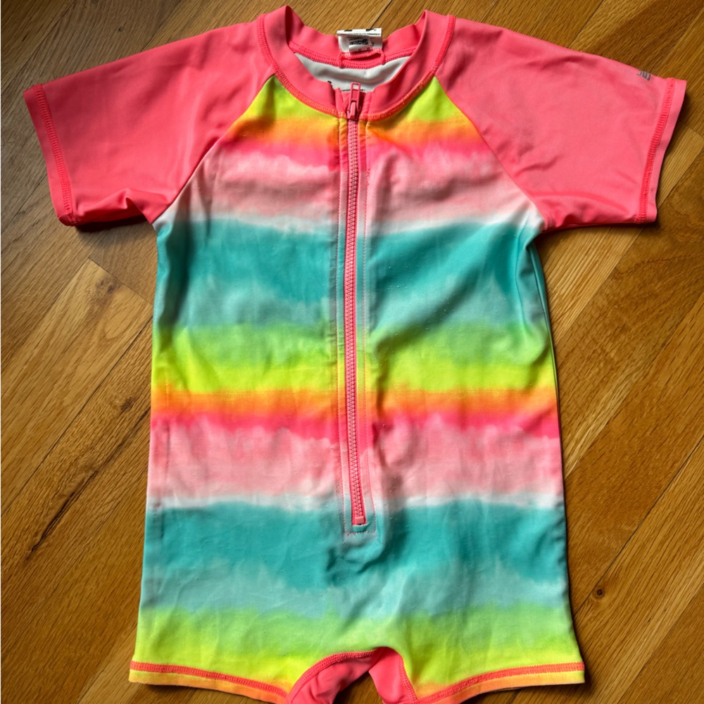 Underarmour baby swimsuit one piece pink tie dye 24 months